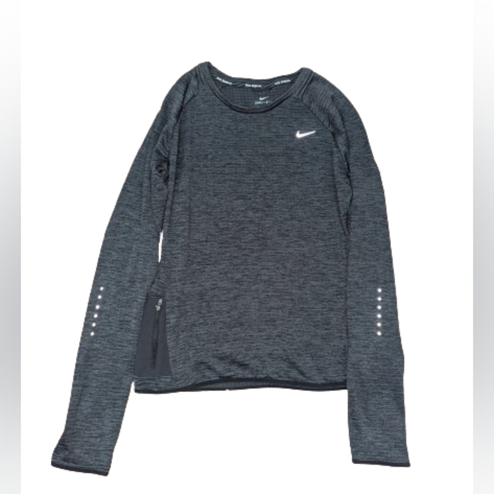 Nike Running Pullover Sweater Sweatshirt Women's Thumbholes Zippered Pockets